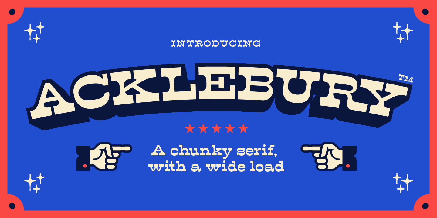 Acklebury Font preview